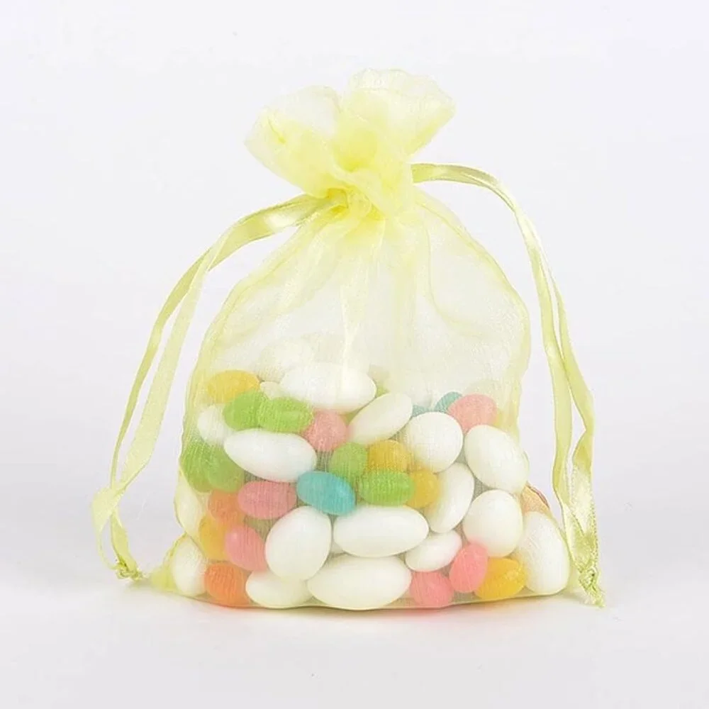 100 Wedding Organza Bag Large 8x14